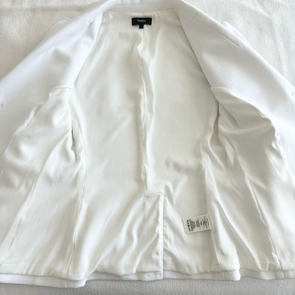 Theory White Cotton Blazer 2 - Picture 5 of 11